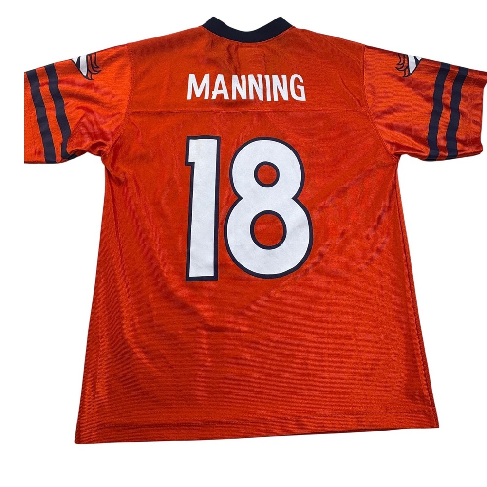 NFL Denver Broncos Peyton Manning 18 Youth Jersey Orange Medium 10-12 Mesh